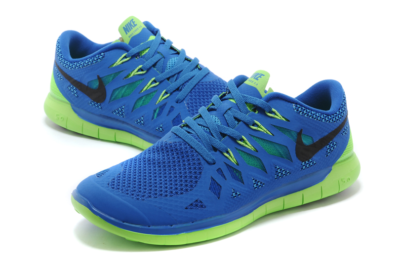 nouvelle Nike Free 5.0 plus les hommes bleu-vert (4)